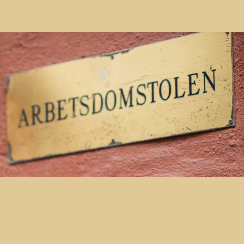 Skylt Arbetsdomstolen