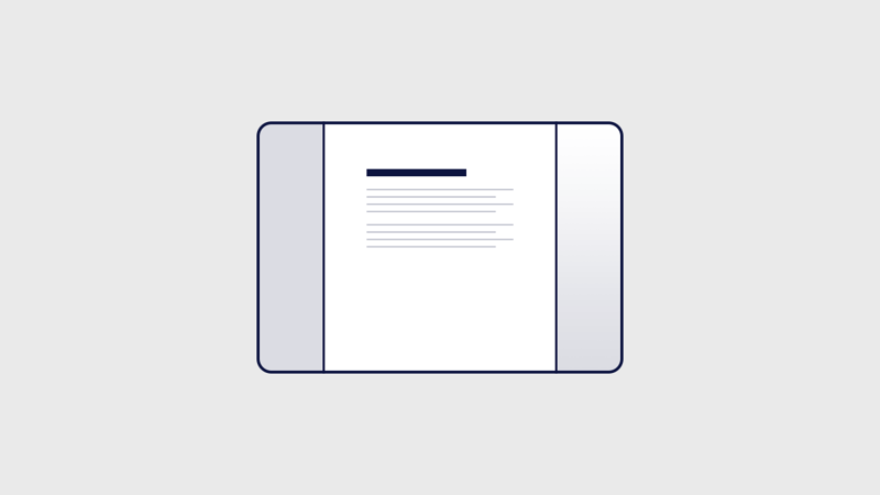Content Center Nav Left layout icon.