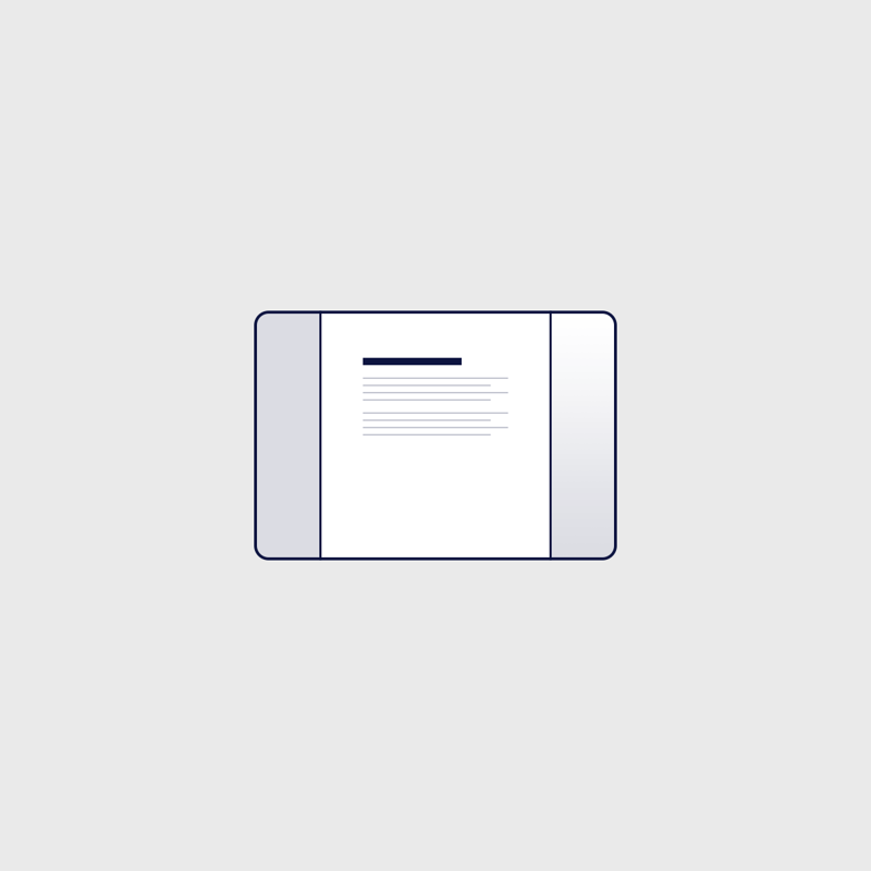 Content Center Nav Left layout icon.