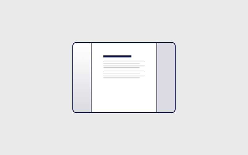 Content Center Nav Right layout icon.